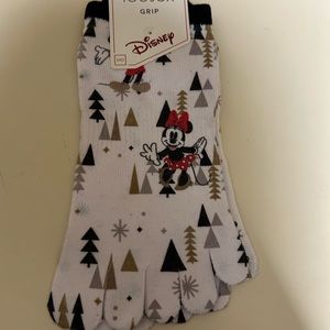 Minnie Mouse Christmas Toesox half toe socks. Size medium, New with tags.